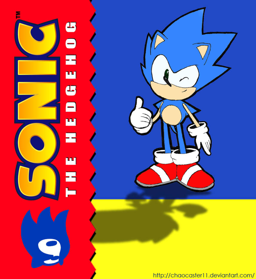 Drawing of Sonic the Hedgehog (JPG)